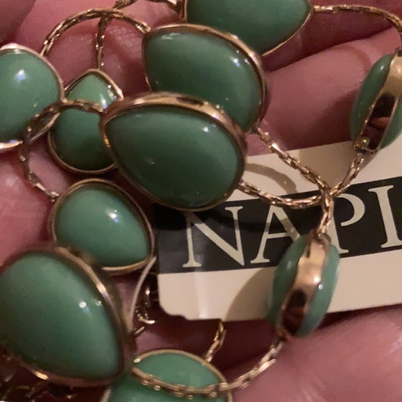 NWT Napier Faux Turquoise Necklace - Picture 5 of 6